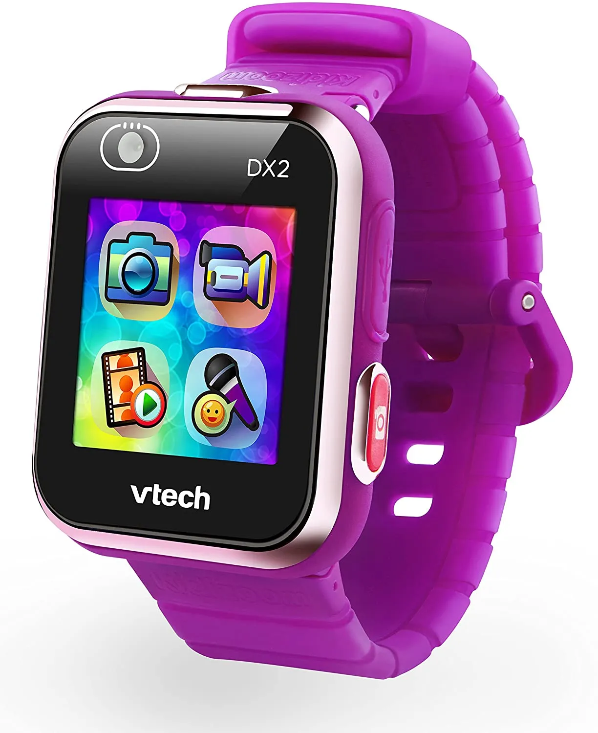 Awesome VTech KidiZoom Smartwatch DX2, Purple (English Version)! Easy-to-use touch screen Dual cameras Built-in rechargeable battery with included USB cable 256MB of internal memory! Retails $70 