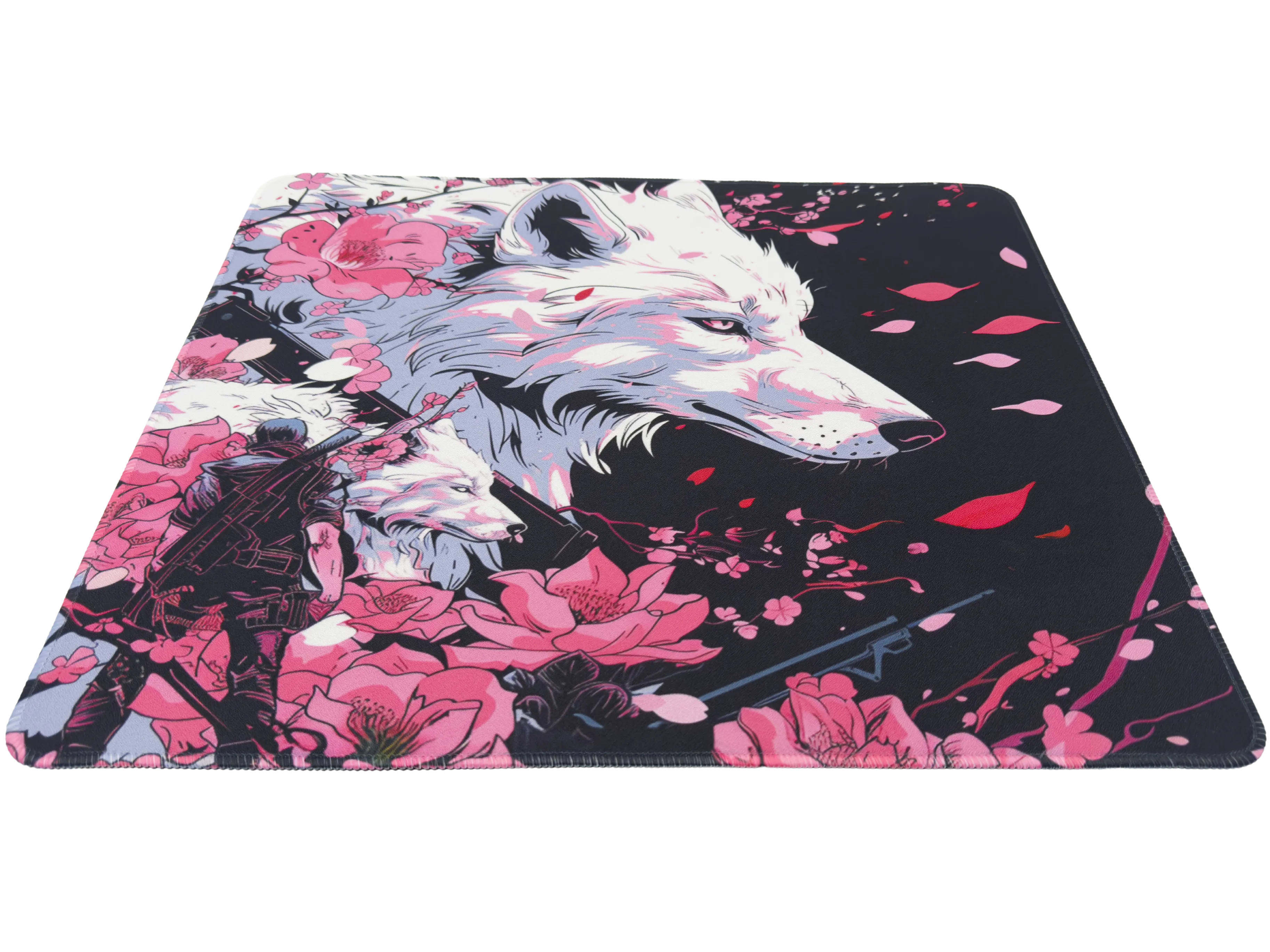 AzpectCustomz Sakura Wolf Infinity v2 XL Hybrid Mousepad - 19"x16.5"