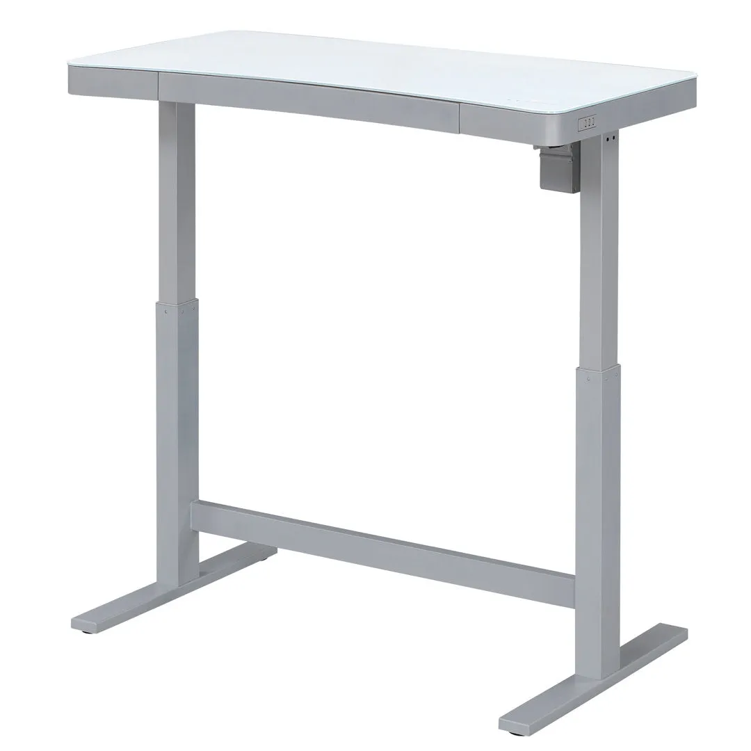 Babin Height Adjustable Standing Desk Upper Square™ Color: Snow
