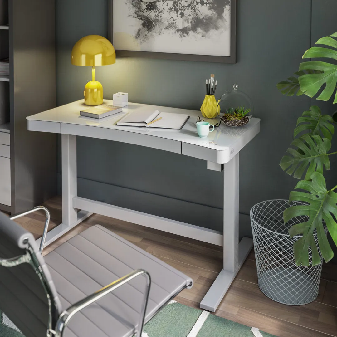 Babin Height Adjustable Standing Desk Upper Square™ Color: Snow