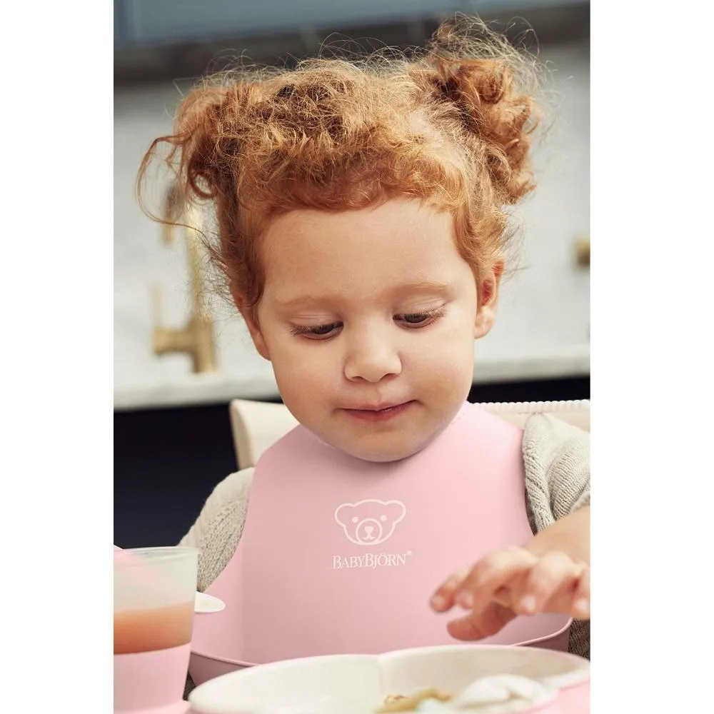 Baby Bjorn Feeding Bib Set 2-Pack (Powder Pink)
