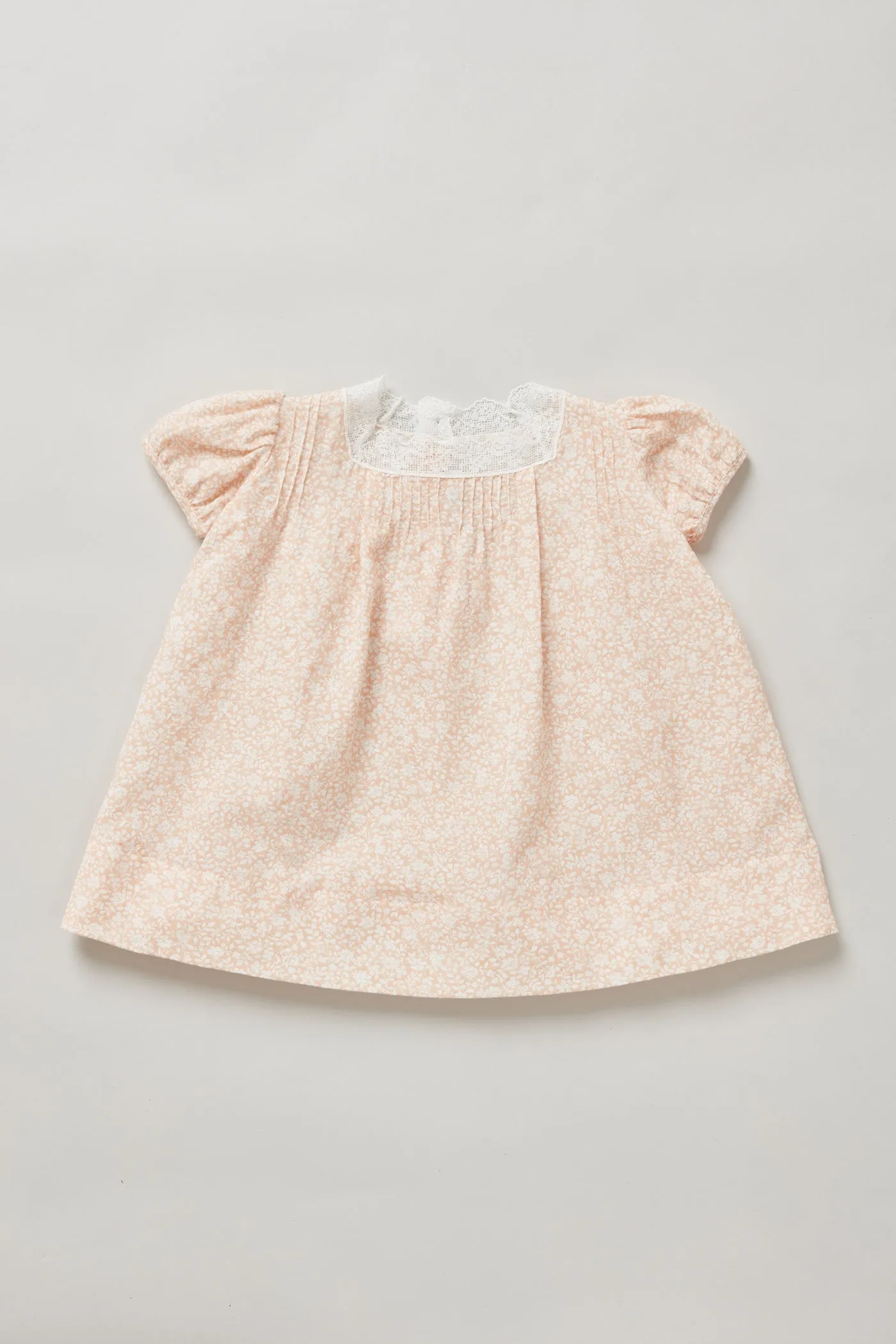 Baby Lullaby Dress Peach Flowers