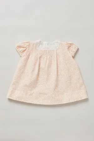 Baby Lullaby Dress Peach Flowers