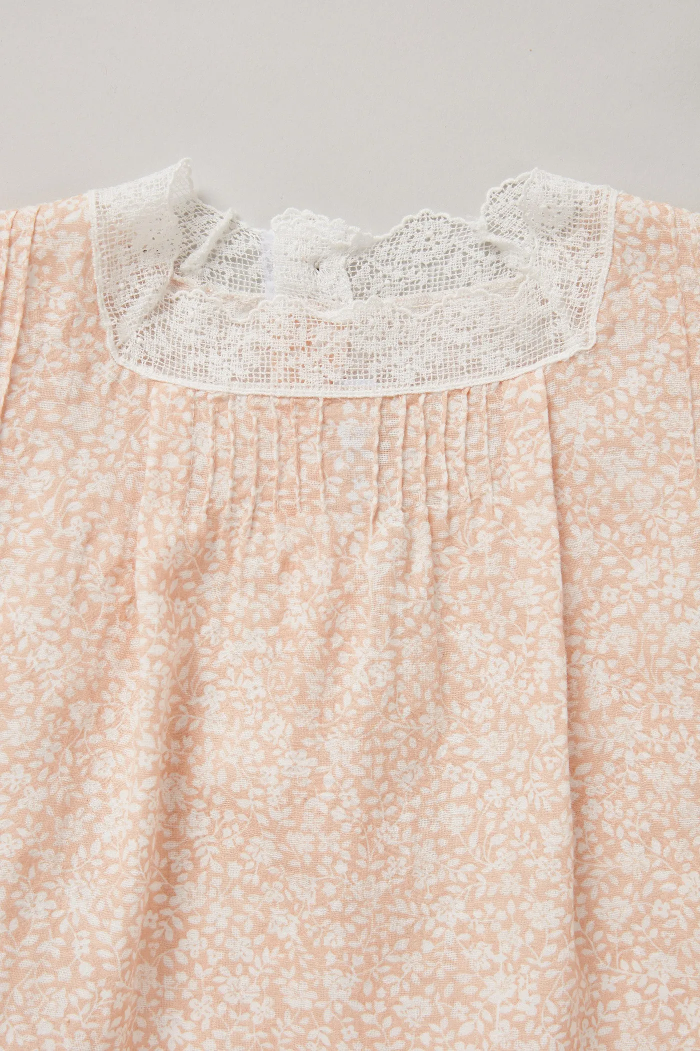 Baby Lullaby Dress Peach Flowers