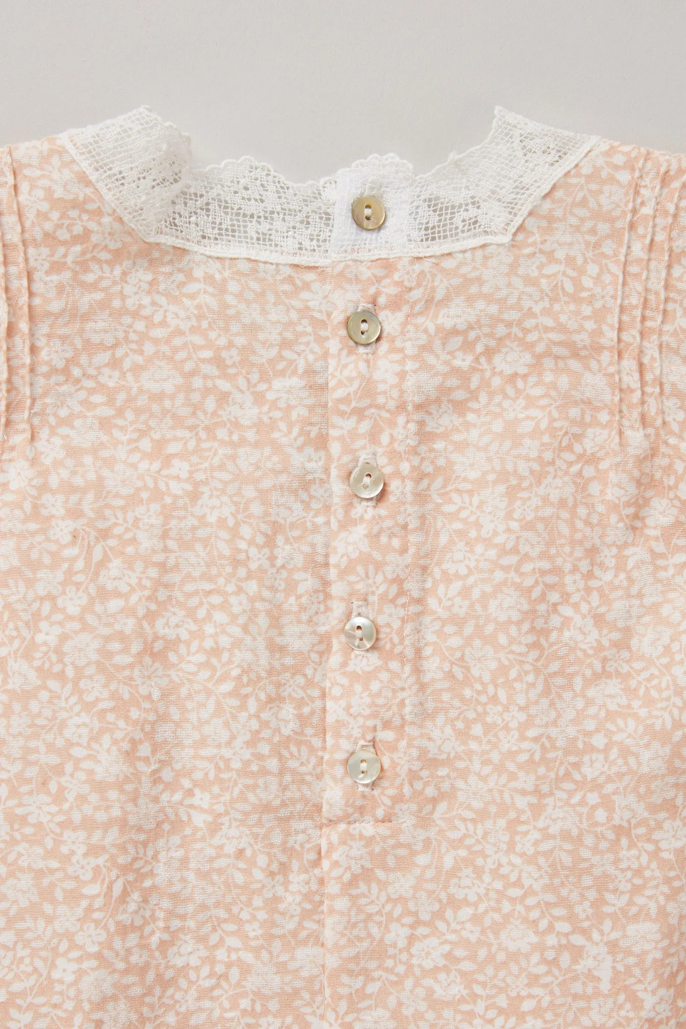 Baby Lullaby Dress Peach Flowers