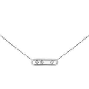 Baby Move 18K White Gold Diamond Necklace