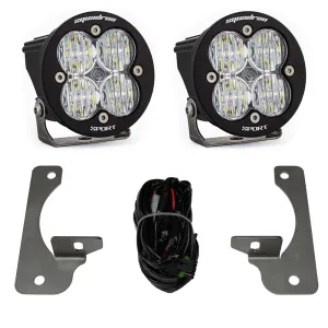 Baja Designs Jeep JK Squadron-R Sport Fog Pocket Light Kit - Jeep 2010-18 Wrangler JK w/ Premium OE Bumper