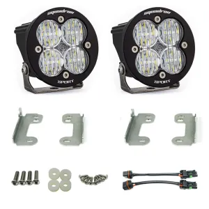 Baja Designs Jeep JK Squadron-R Sport Fog Pocket Light Kit - Jeep 2010-18 Wrangler JK w/ Standard OE Bumper