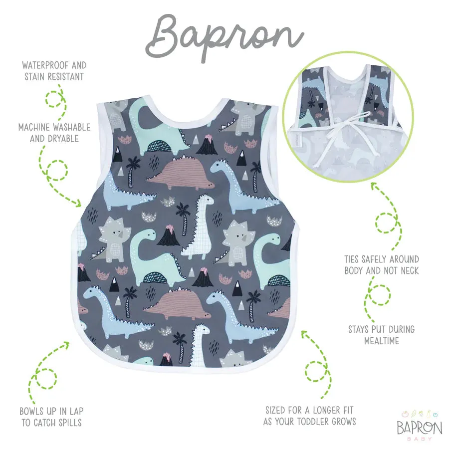 BapronBaby Bapron Toddler Bib (Dinosaur Drawing)