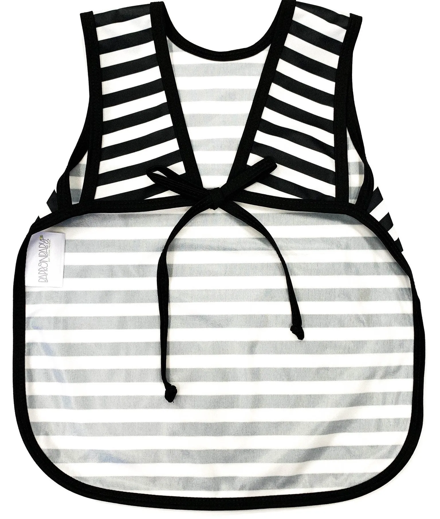 BapronBaby - Black & White Stripe Toddler Bapron