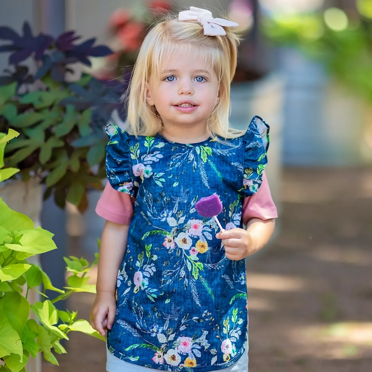 BapronBaby - Boho Floral Toddler Flutter Bapron