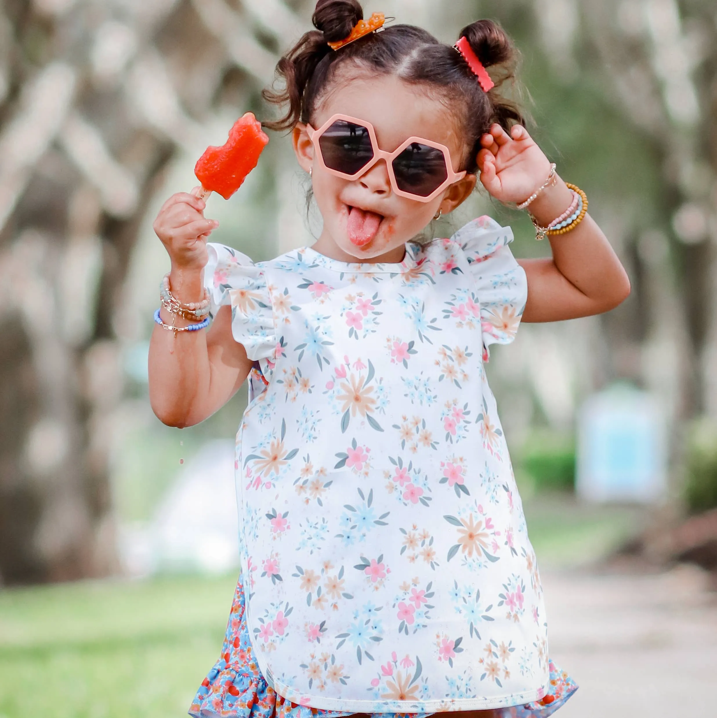 BapronBaby - Pastel Floral Toddler Flutter Bapron