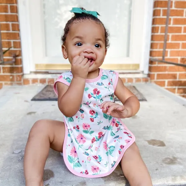 BapronBaby - Pink Floral Caterpillar Toddler Bapron