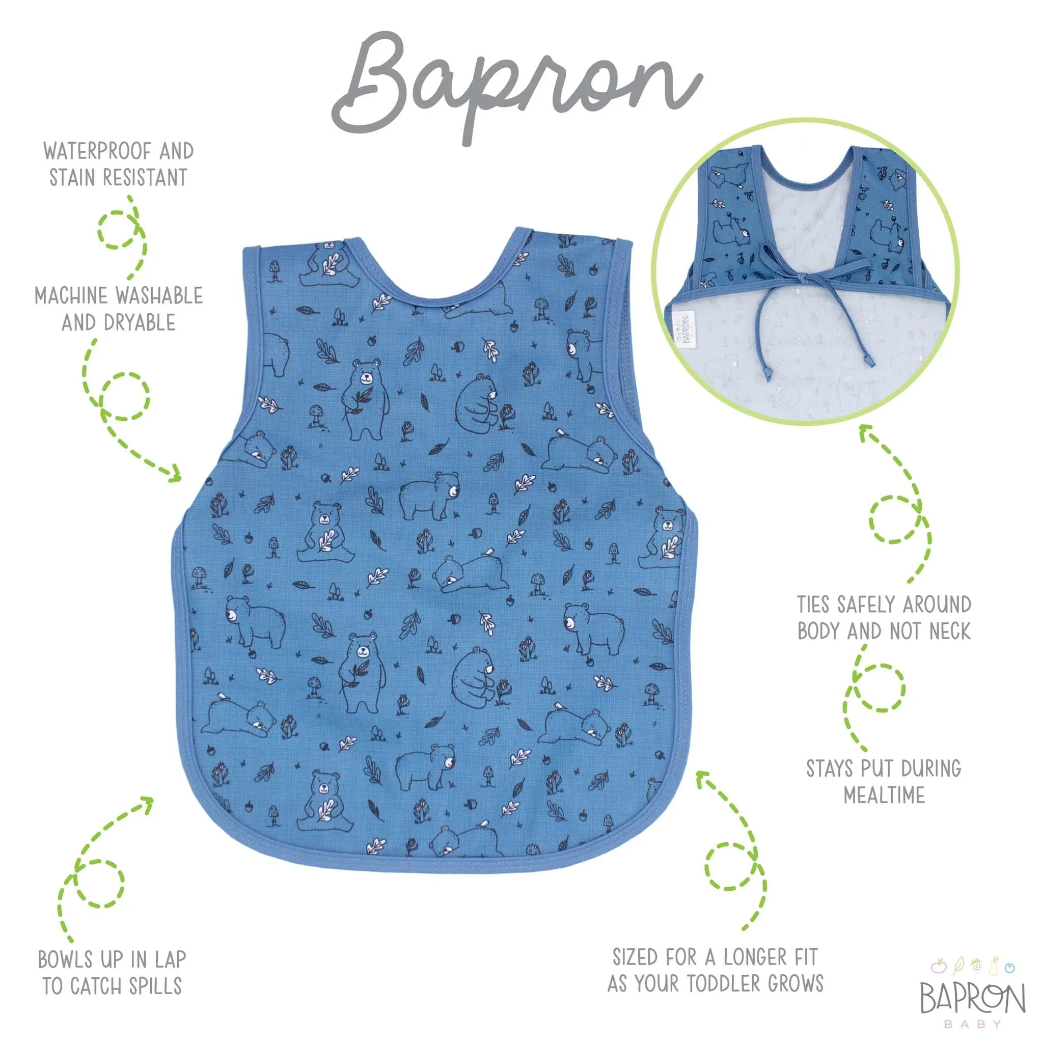 BapronBaby Preschool Bib (3T )