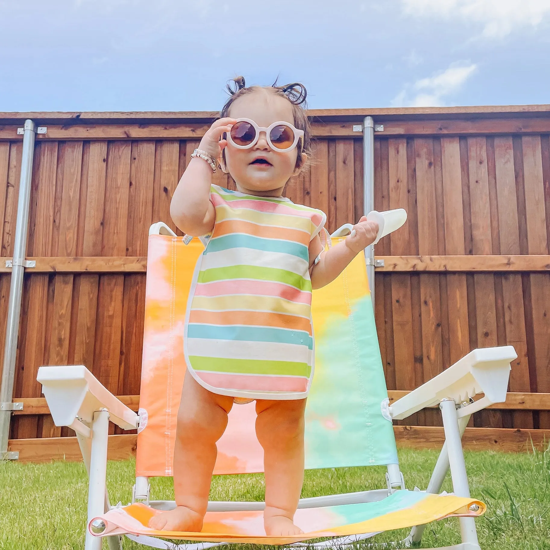 BapronBaby - Rainbow Stripes Toddler Bapron