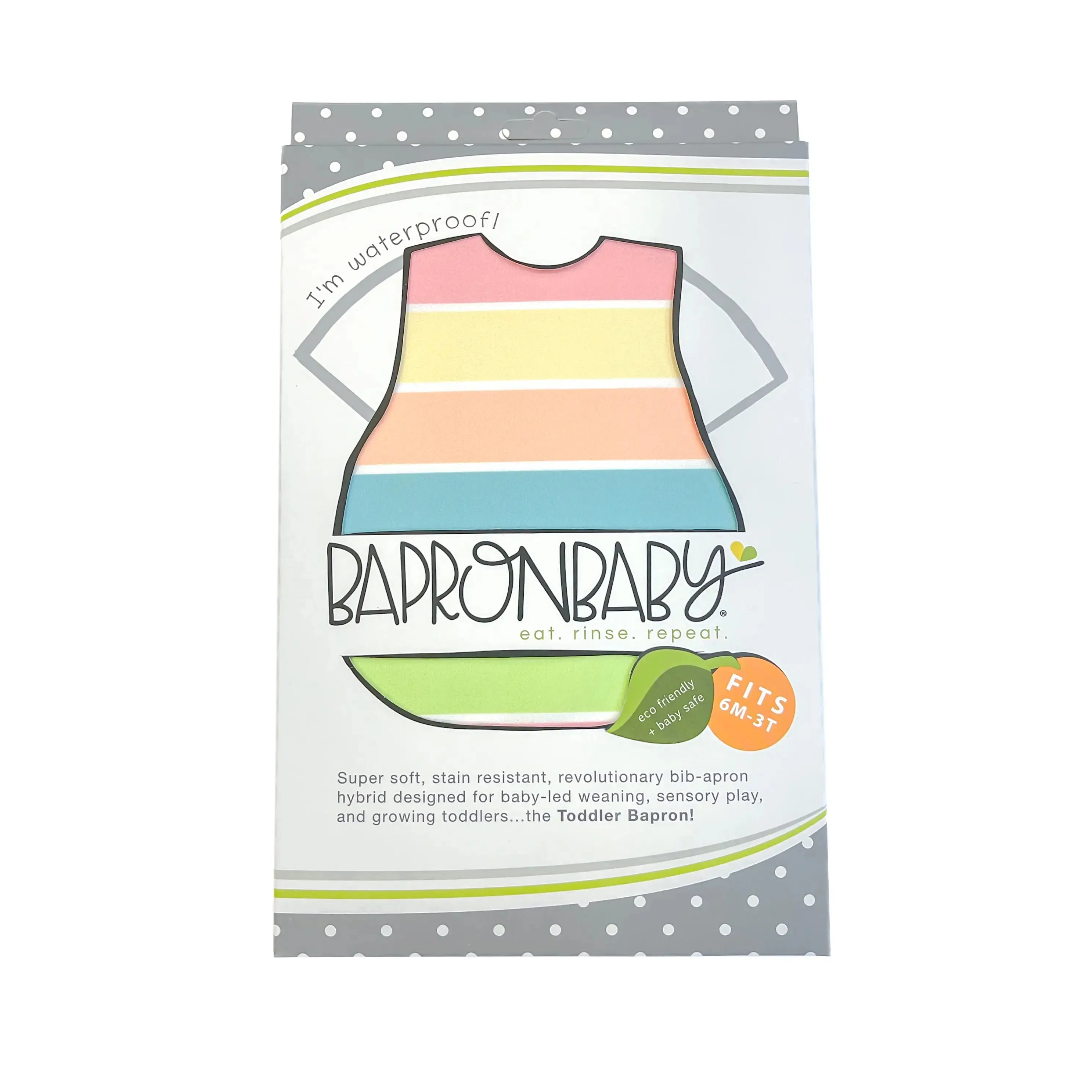 BapronBaby - Rainbow Stripes Toddler Bapron