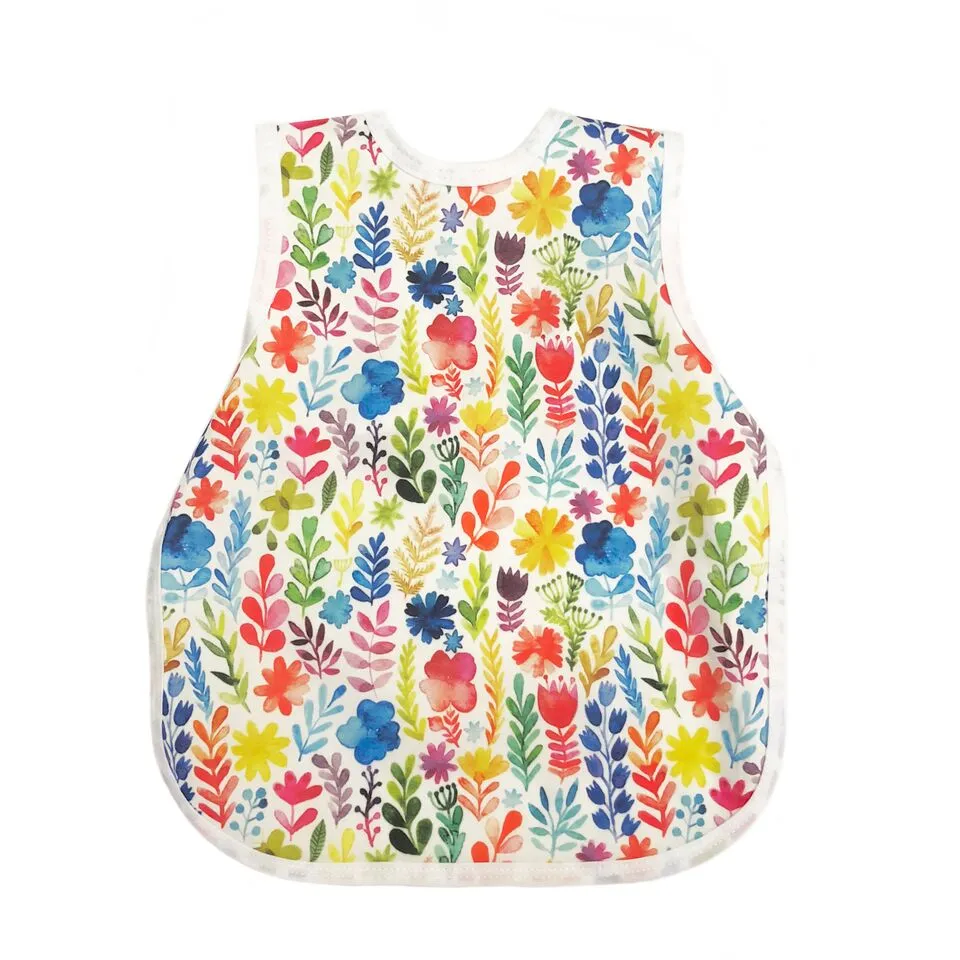 BapronBaby - Rainbow Watercolor Floral Toddler Bapron