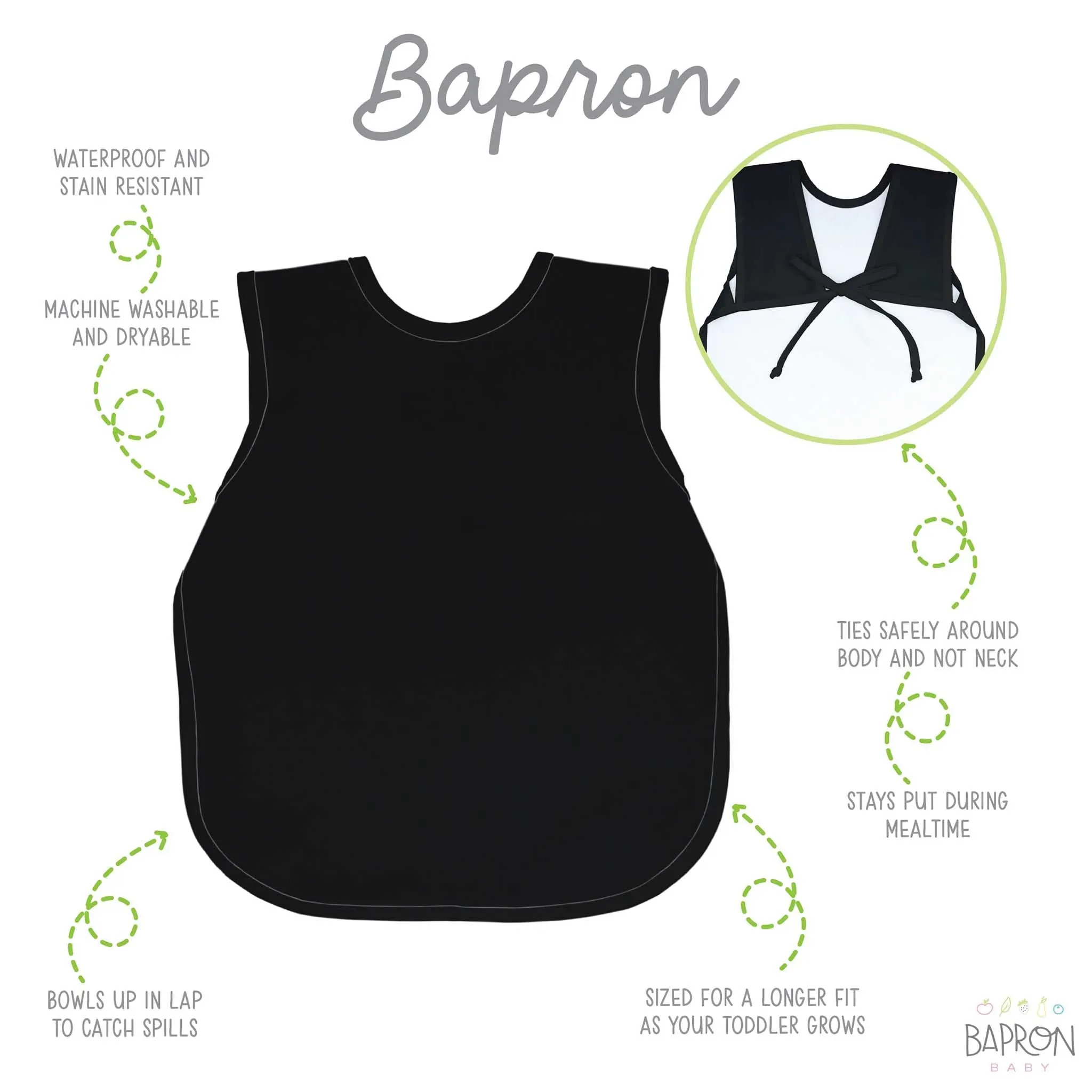 BapronBaby Toddler Bib (6m ) Minimalist Collection