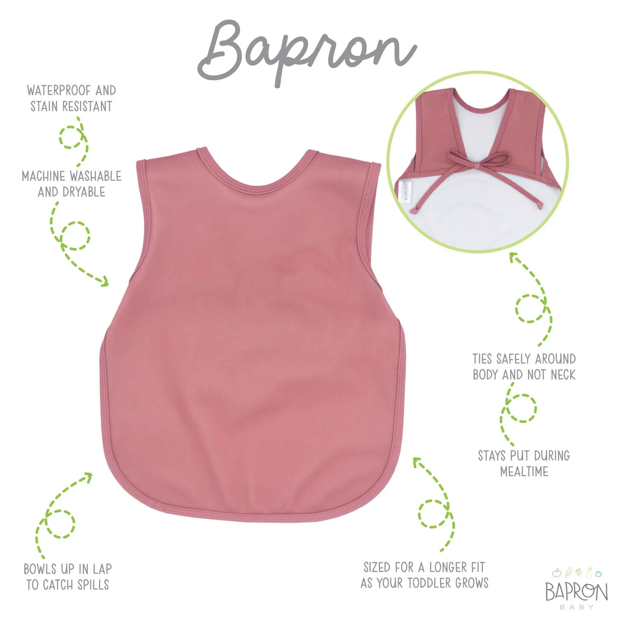 BapronBaby Toddler Bib (6m ) Minimalist Collection