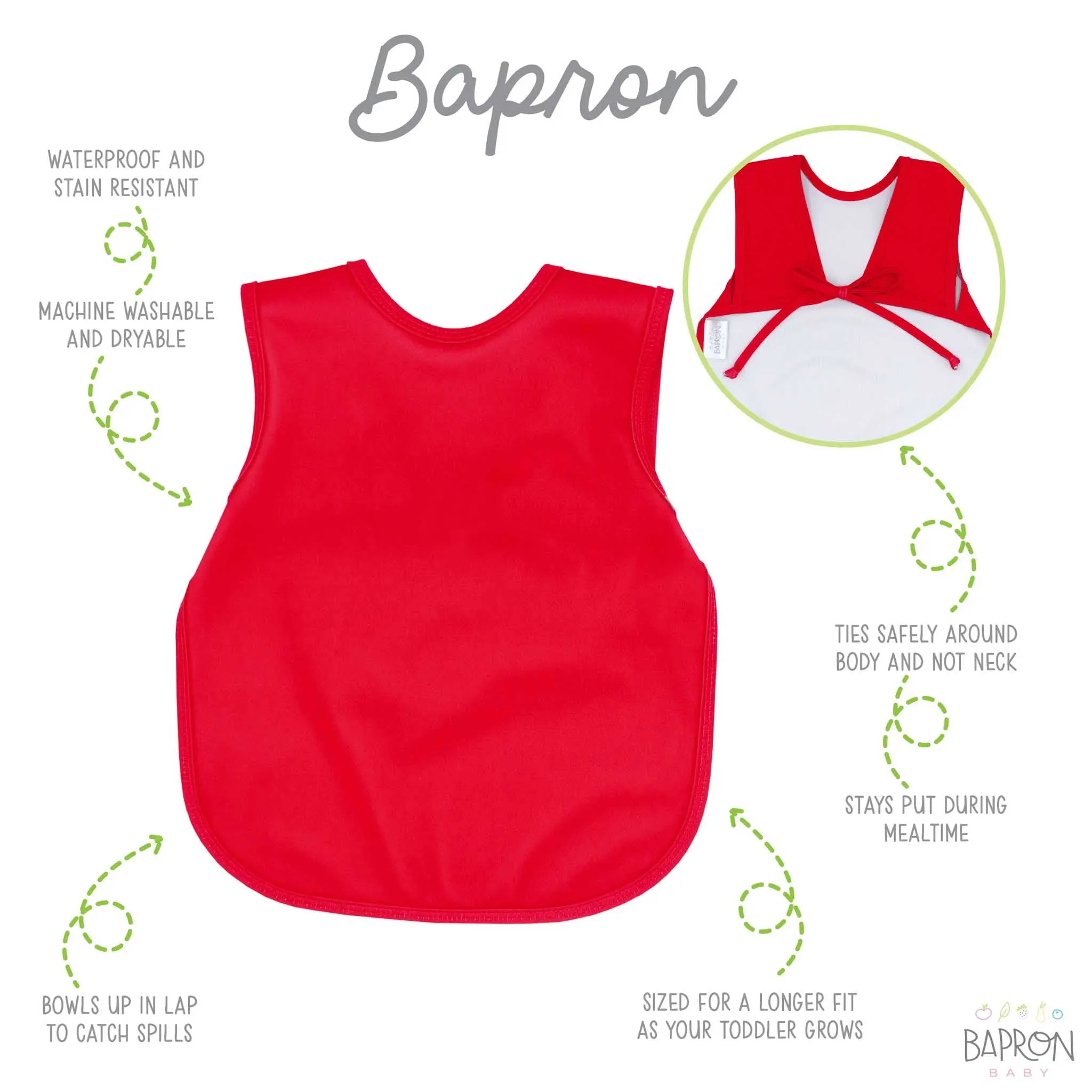 BapronBaby Toddler Bib (6m ) Minimalist Collection