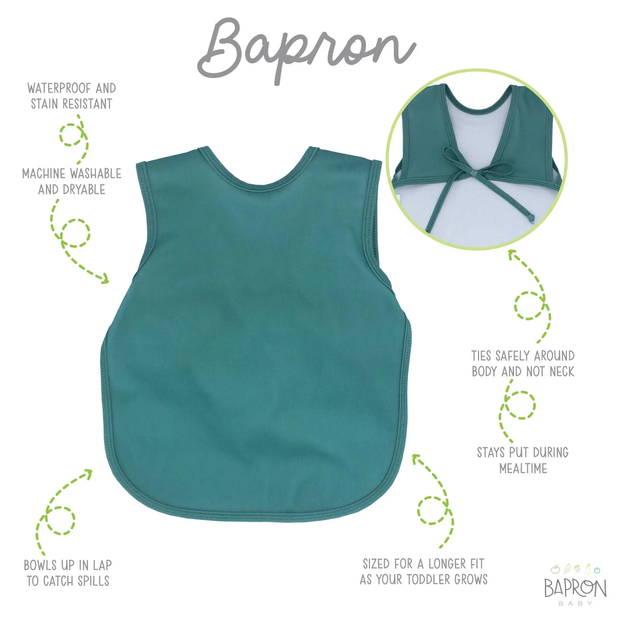 BapronBaby Toddler Bib (6m ) Minimalist Collection