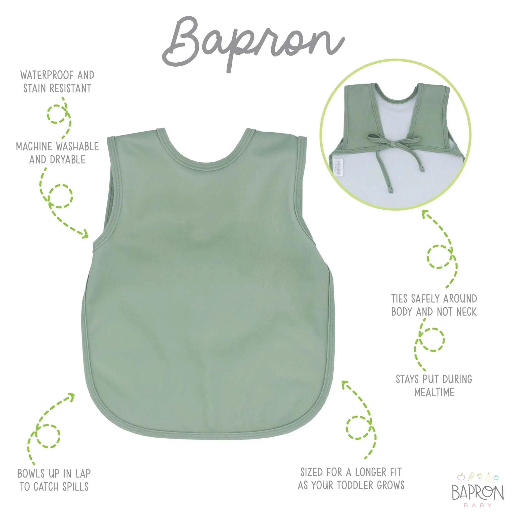 BapronBaby Toddler Bib (6m ) Minimalist Collection
