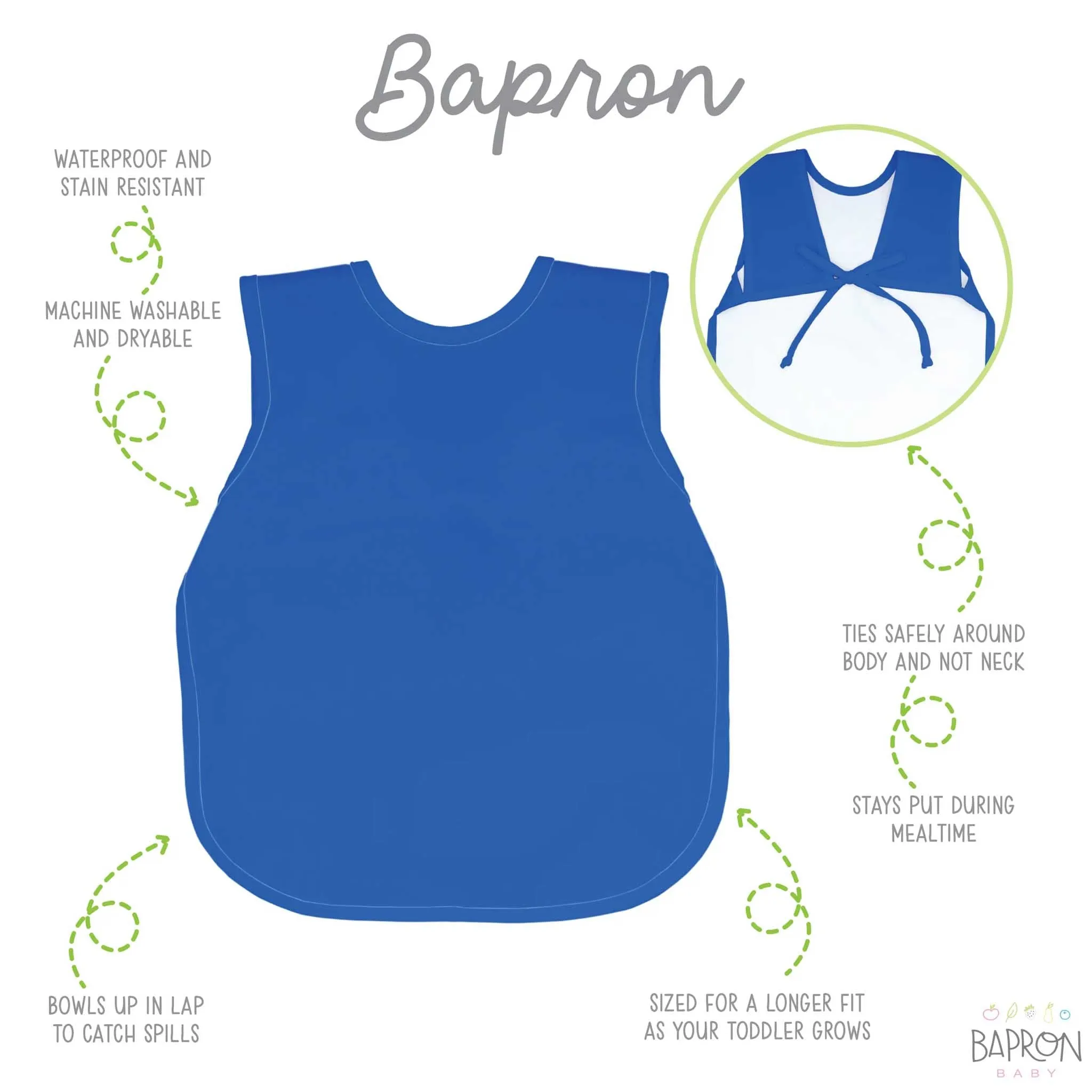 BapronBaby Toddler Bib (6m ) Minimalist Collection
