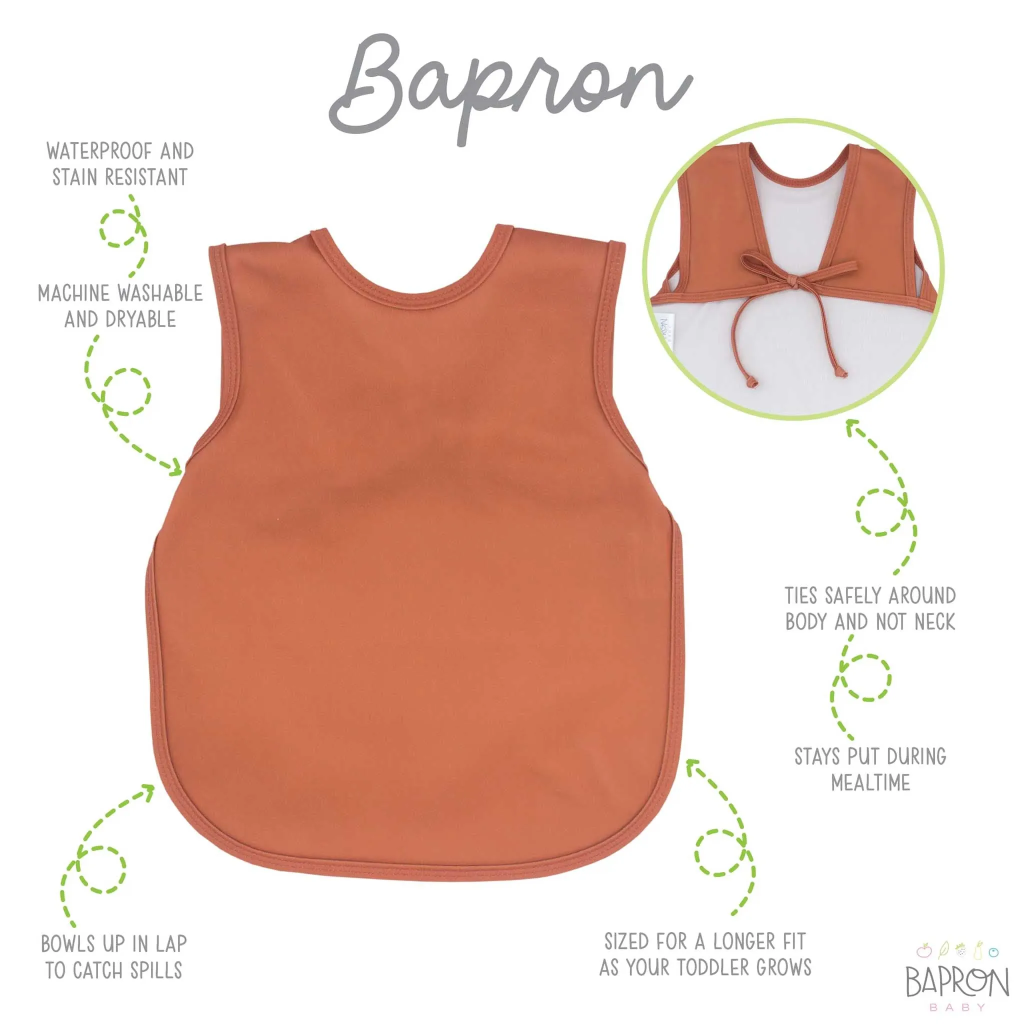 BapronBaby Toddler Bib (6m ) Minimalist Collection