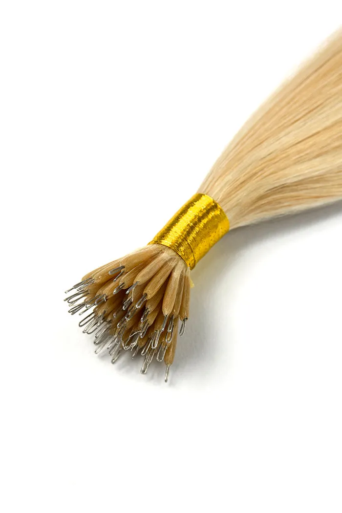Barbie Blonde (#16/60) Nano Ring Hair Extensions