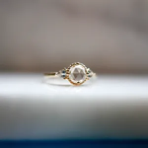 Bardot Rosecut White Sapphire Ring
