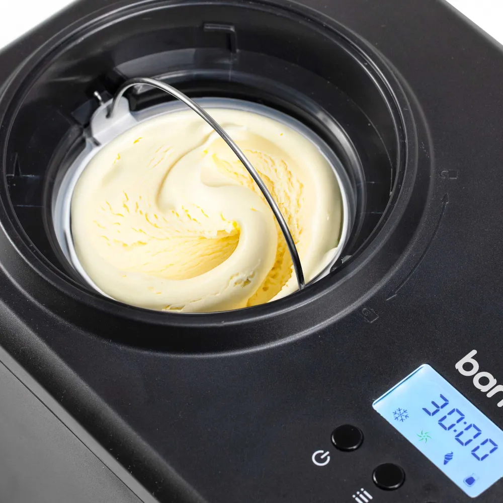 Baridi 1L Ice Cream Maker with Fast Freeze - Black - A
