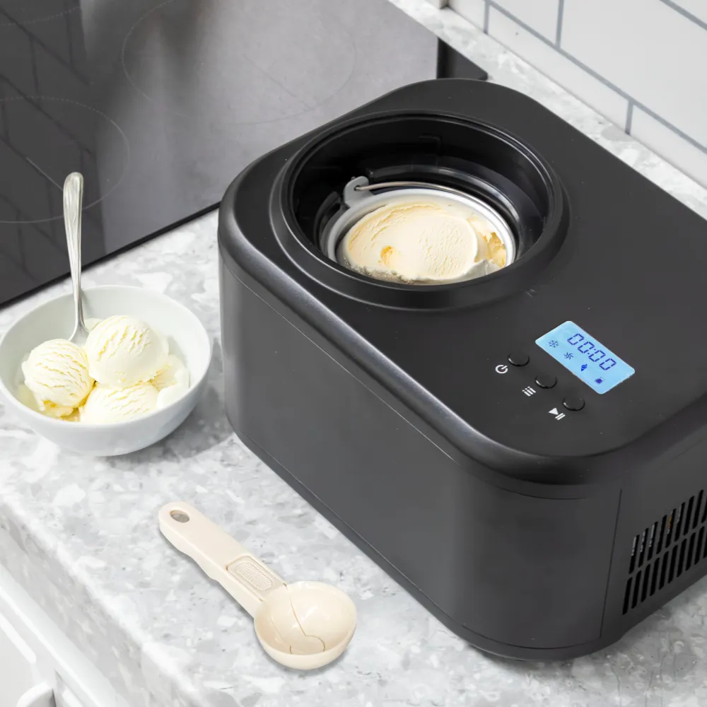 Baridi 1L Ice Cream Maker with Fast Freeze - Black - A
