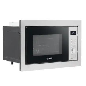Baridi 25L Integrated Microwave Oven with Grill 900W - Stainless Steel - A