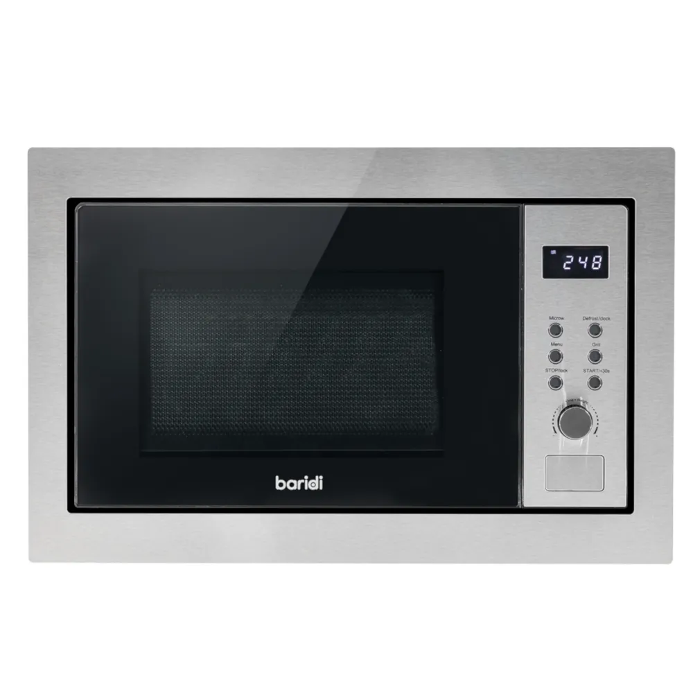 Baridi 25L Integrated Microwave Oven with Grill 900W - Stainless Steel - A