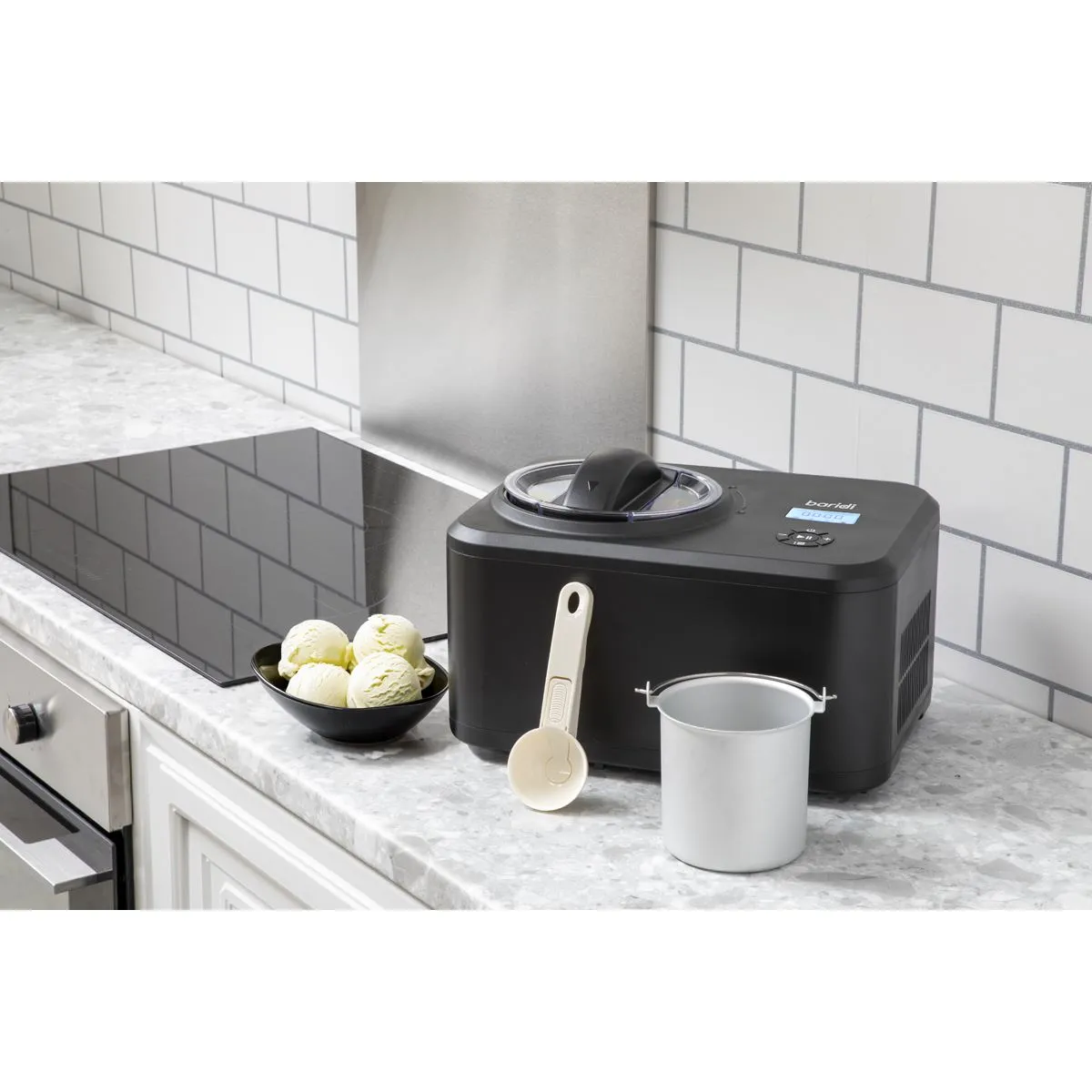 Baridi Automatic Churning Ice Cream Machine 1.5L - Black