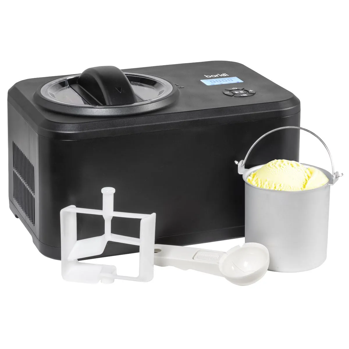 Baridi Automatic Churning Ice Cream Machine 1.5L - Black