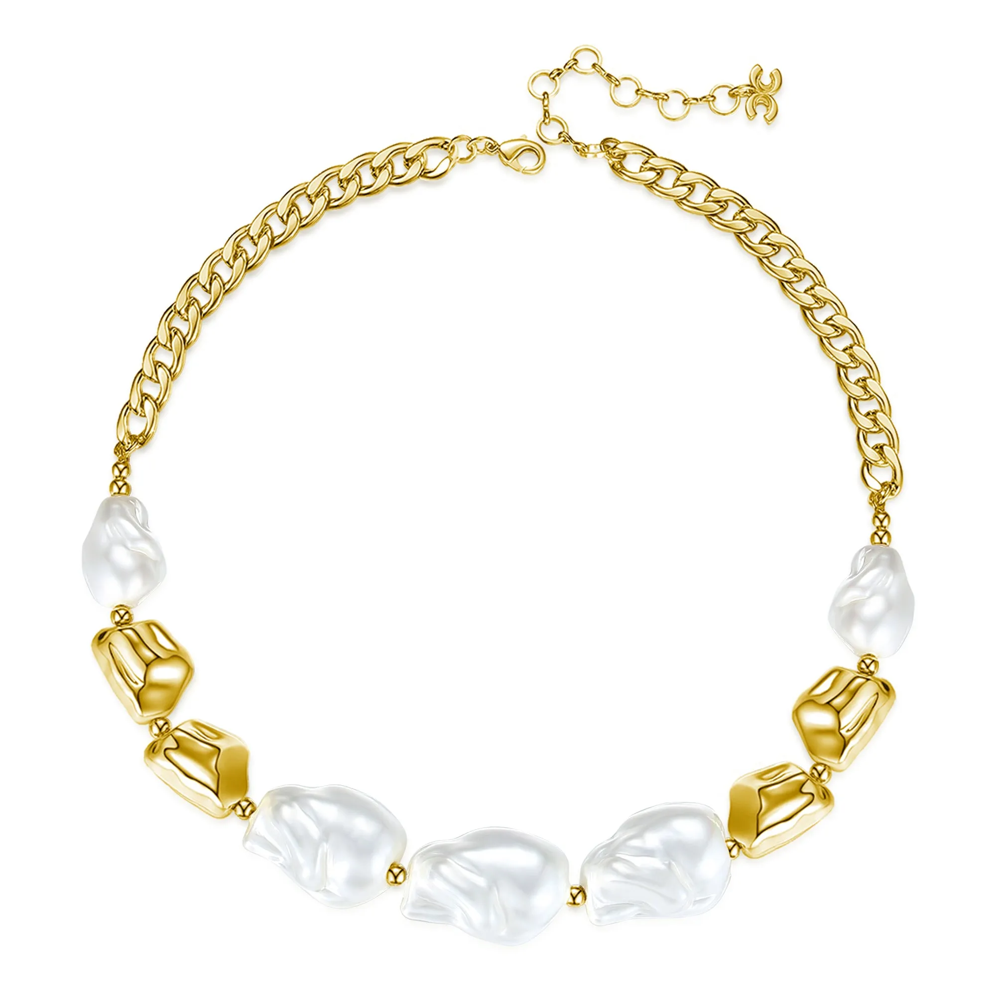 Baroque Pearl Statement Necklace