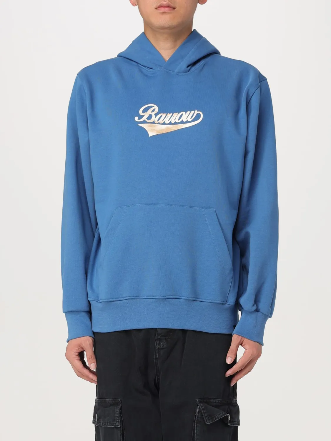 Barrow Washed Print Hoodie - Deep Water