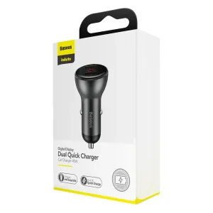 Baseus 2X USB Car Charger 45 W   3-In-1 USB Cable (CCBX-B0G-1)