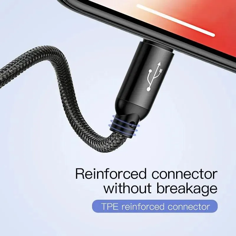 Baseus 2X USB Car Charger 45 W   3-In-1 USB Cable (CCBX-B0G-1)