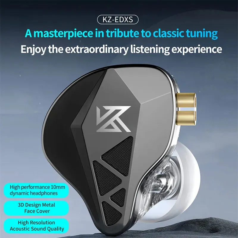 Bass Earphones - In-Ear Monitor Headphones - Sport Noise Cancelling HIFI Headset