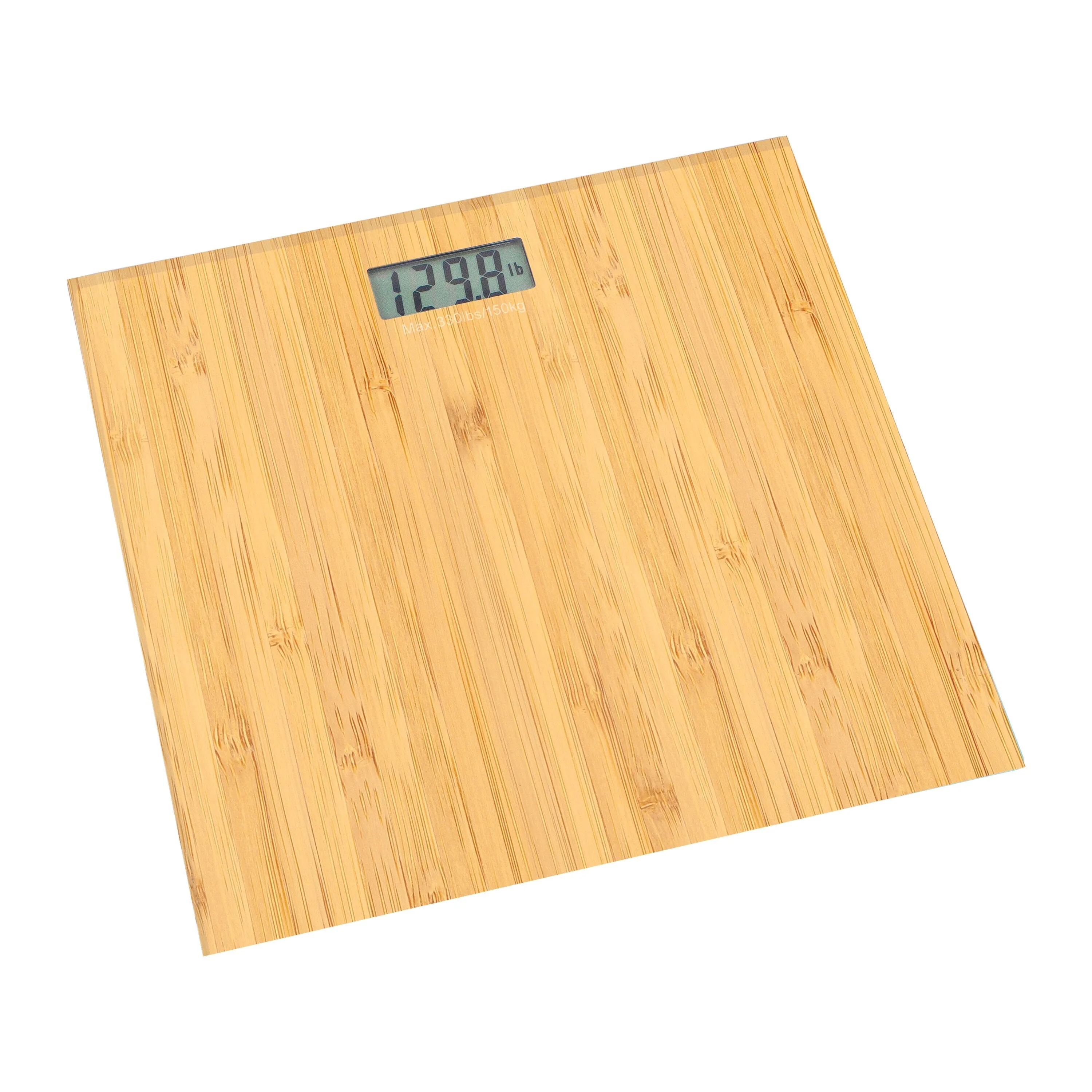 Bath Bliss Digital Glass Scale (Wooden) - 11" X 11" X 0.8"