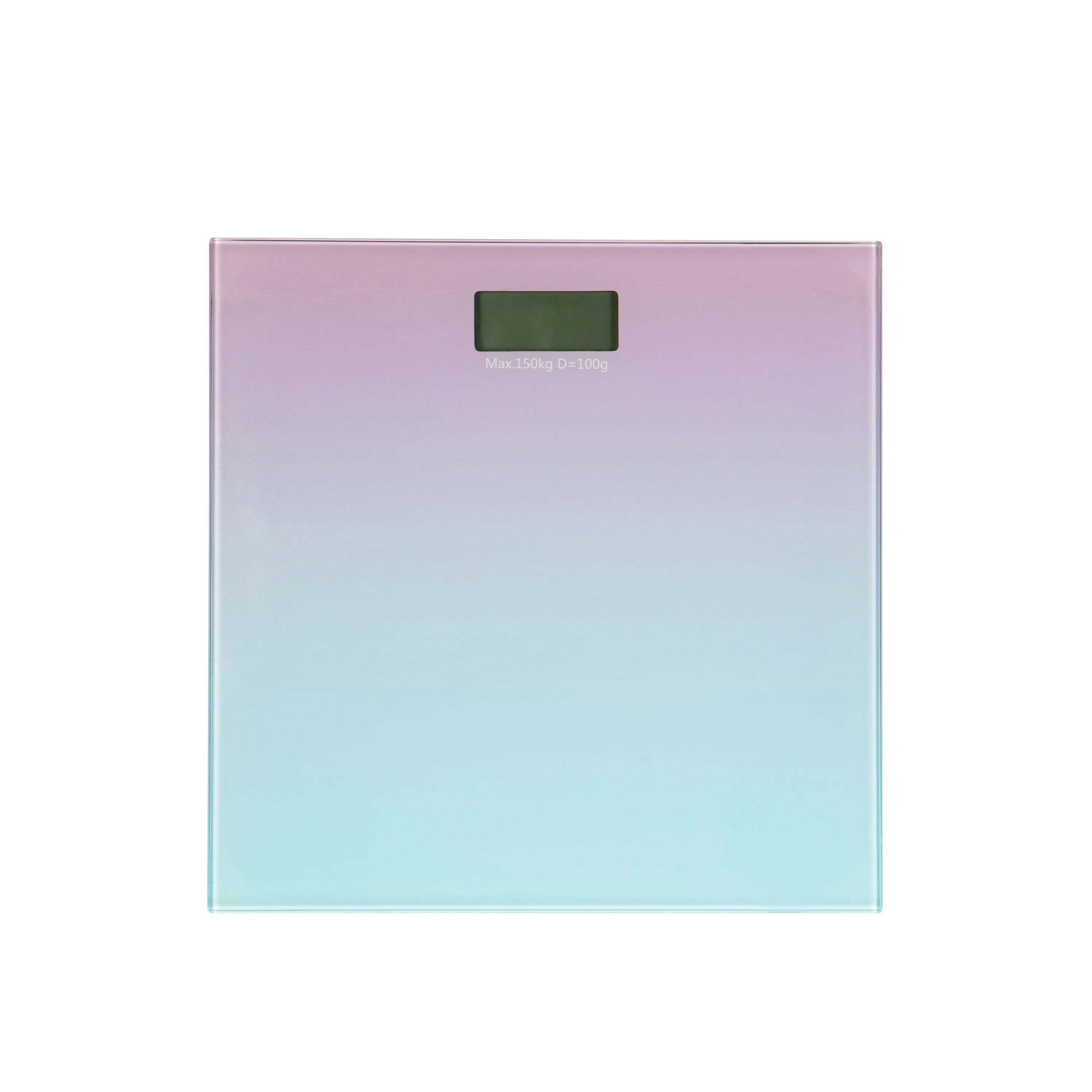 Bath Bliss Ombre Glass Digital Bathroom Scale - Battery Powered with 330 lb Capacity