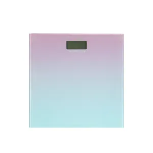 Bath Bliss Ombre Glass Digital Bathroom Scale - Battery Powered with 330 lb Capacity