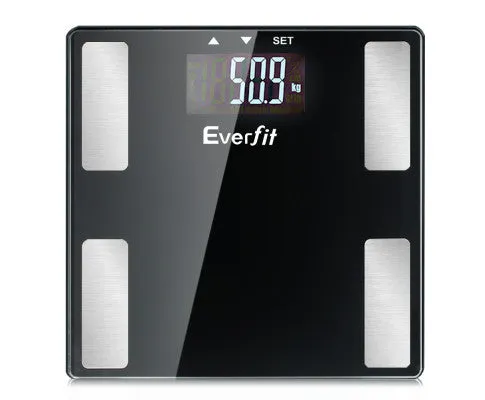 Bathroom Scales Digital Body Fat Scale 180KG Electronic Monitor BMI CAL
