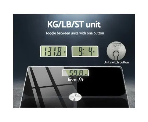 Bathroom Scales Digital Weighing Scale 180KG Electronic Monitor Tracker