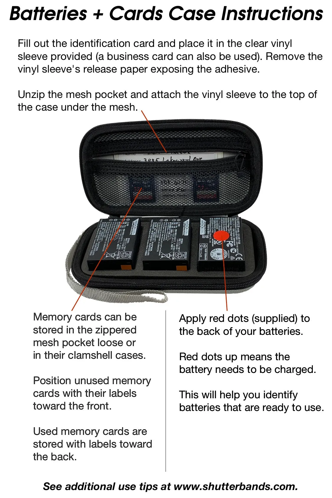 Batteries   Cards Case for FujiFilm NP-T125 batteries (BC-012)