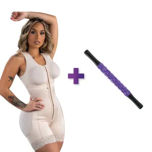 BBL & Lipo | Stage 2 Faja Post-Op Shapewear | With Bra   Lymphatic Drainage Massager
