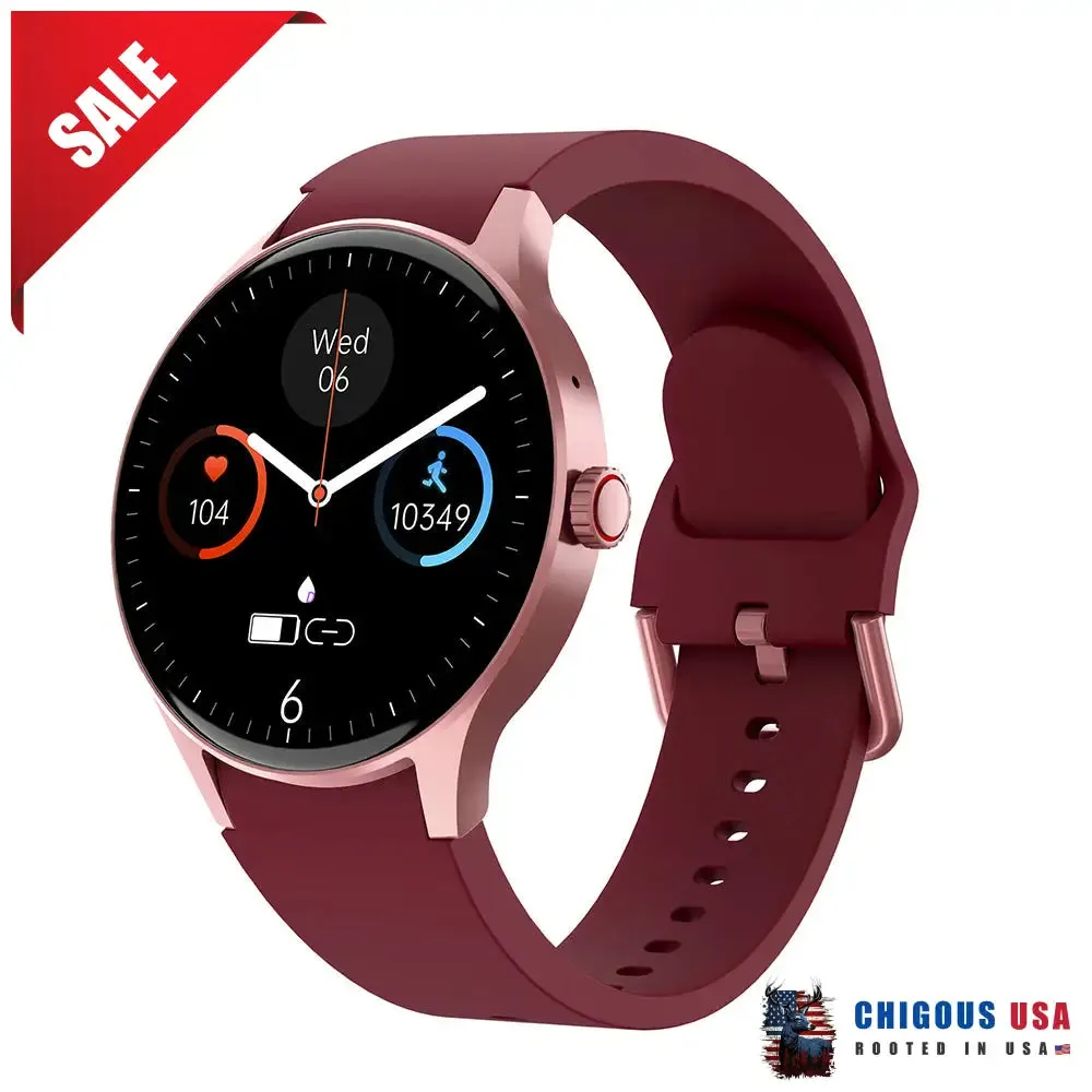 BEARSCOME Bluetooth Talk Play Music Health Waterproof Smartwatch