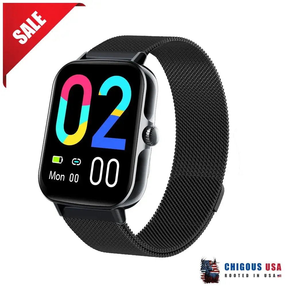 BEARSCOME Bluetooth Talk Play Music Health Waterproof Smartwatch